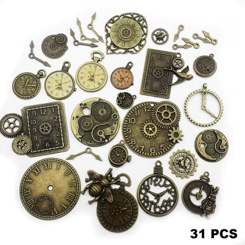 Steampunk - 30db Antik Bronz Keverék Csontváz