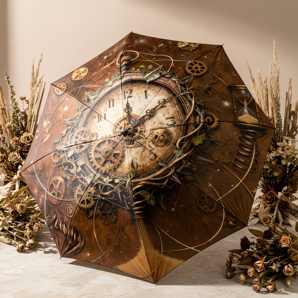 Steampunk - Fogaskerék mintázatú automata esernyő