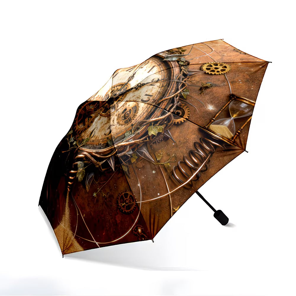 Steampunk - Fogaskerék mintázatú automata esernyő