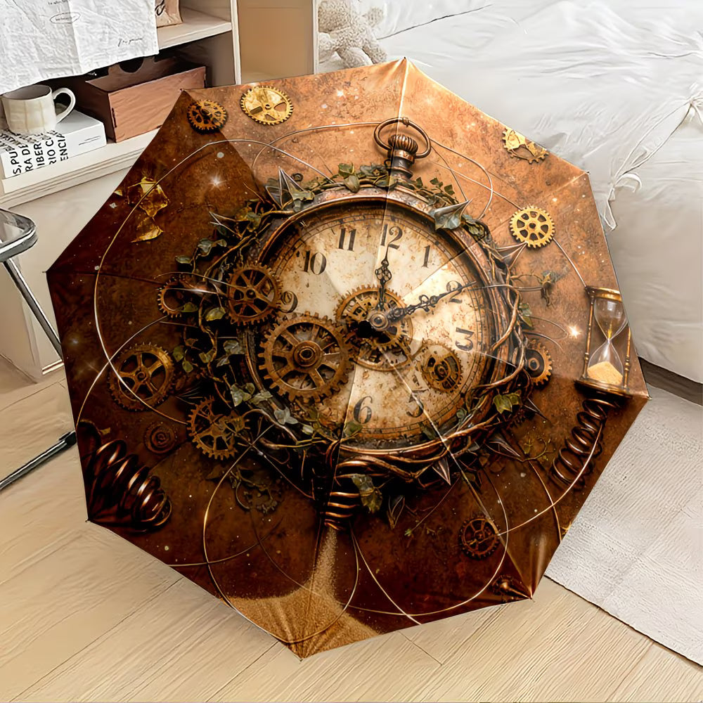 Steampunk - Fogaskerék mintázatú automata esernyő