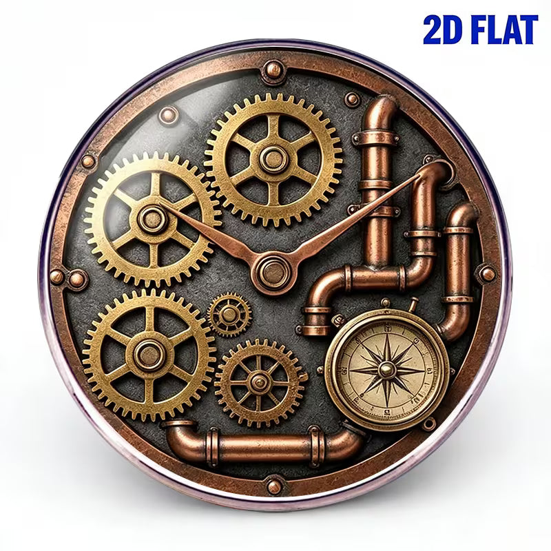 Steampunk - Kerék Mechanikus Bross