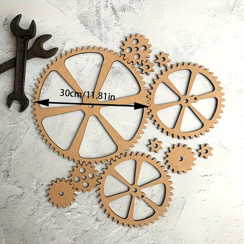 Steampunk - DIY Nagy méretű Forgó Fogaskerekek