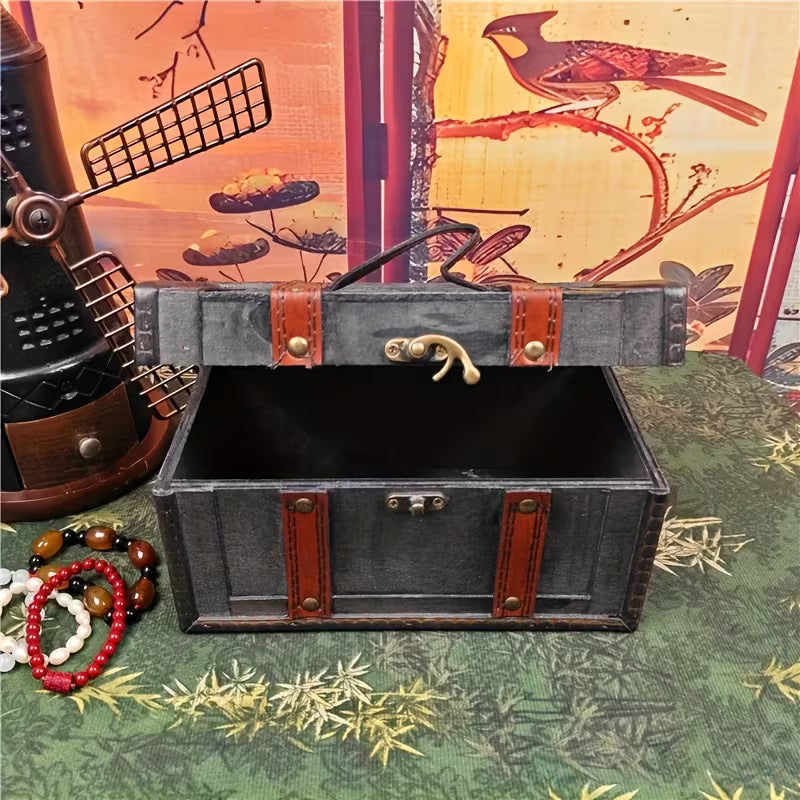 Steampunk - Kincsesláda, Retro stílusú tárolódoboz, Szerszámosláda, Tárgytároló doboz, Fából készült doboz, Kelléktároló doboz, Hordozható ékszerdoboz
