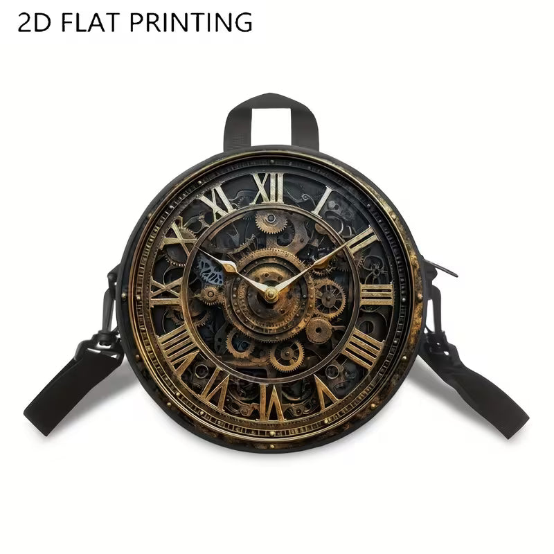 Steampunk - 2D nyomtatott kerek válltáska