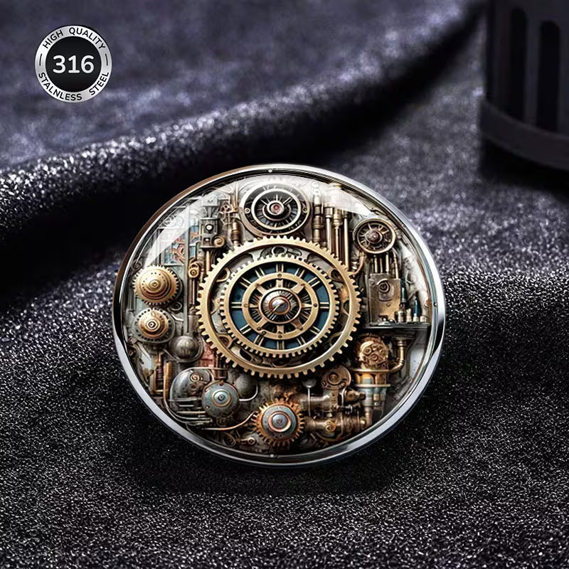 Steampunk - Fém Jelvény