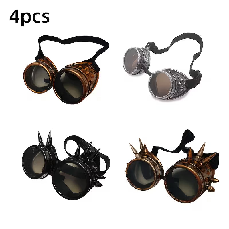 4 darabos Steampunk stílusú dekoratív tükrös készlet