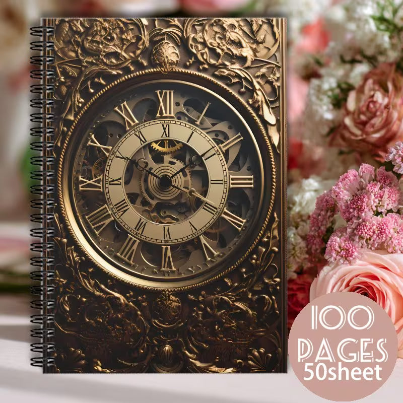 Steampunk - 1 db Egyszerű és Szórakoztató Üres Spirálfüzet