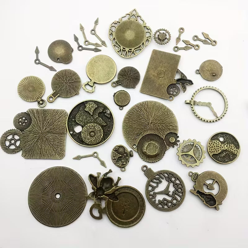 Steampunk - 30db Antik Bronz Keverék Csontváz