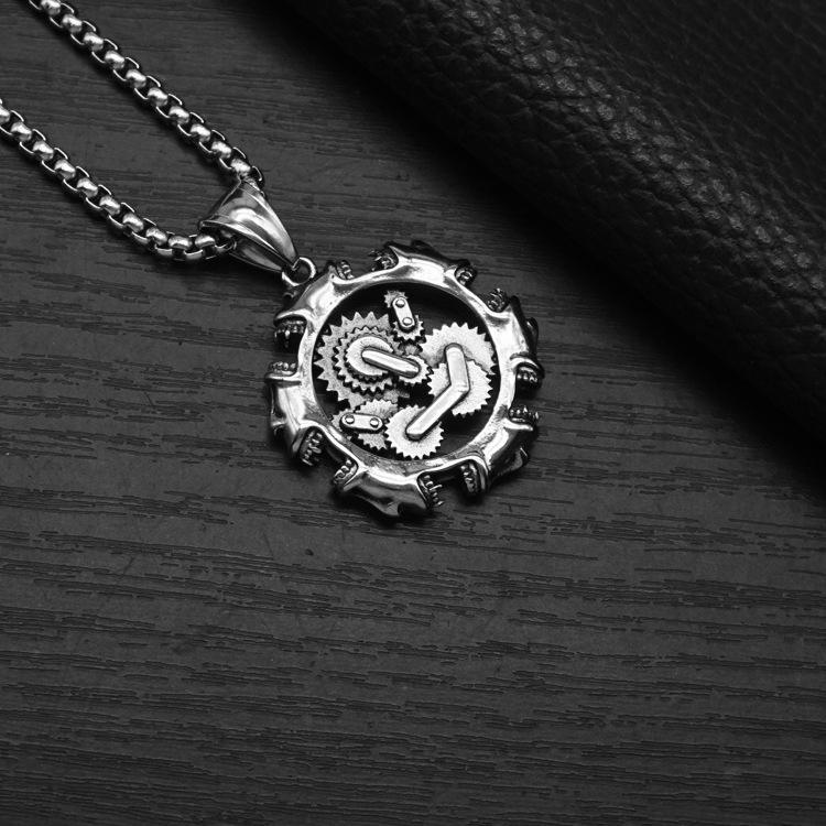 Steampunk - Vintage, fogaskerék, medál - nyaklánc