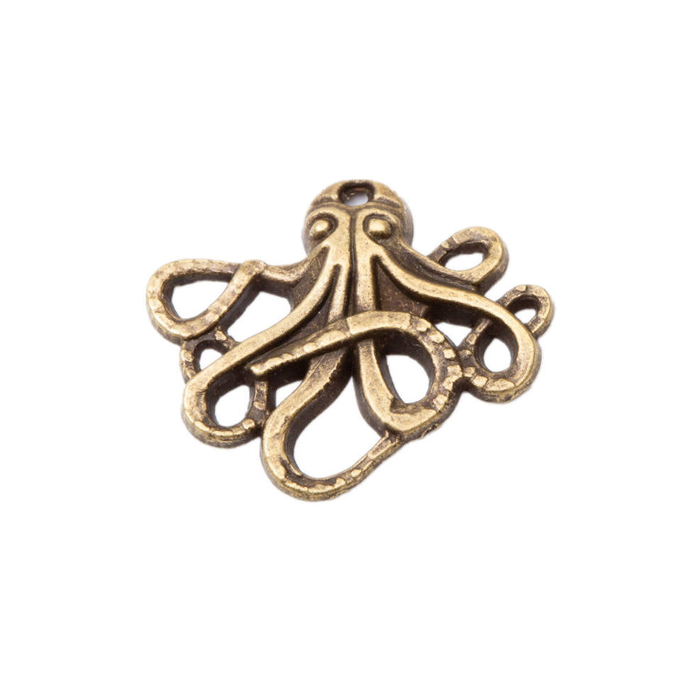 Steampunk - Vintage, polip medál, ötvözet, DIY ékszerkiegészítő