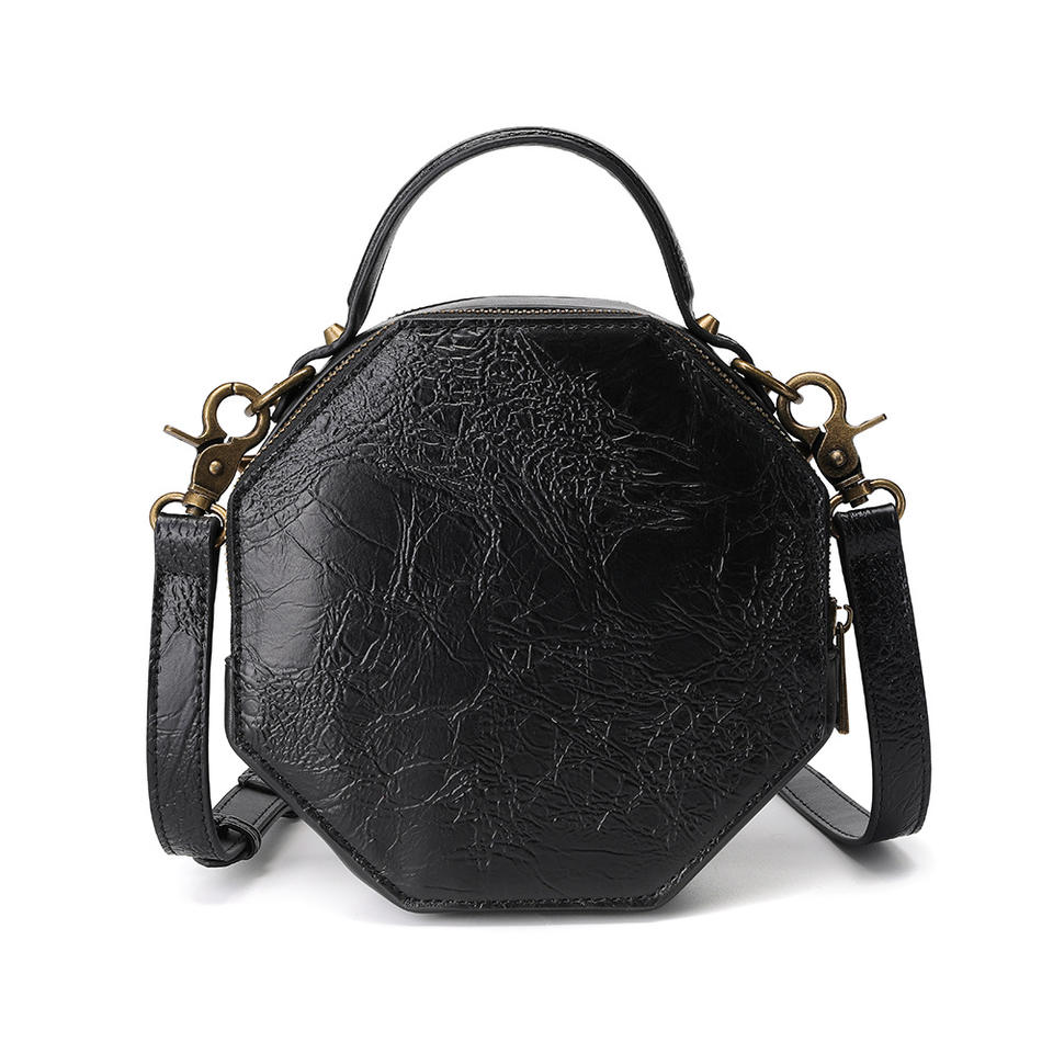 Steampunk - Óra cosplay crossbody táska, vegánbőr, 18x10x18cm