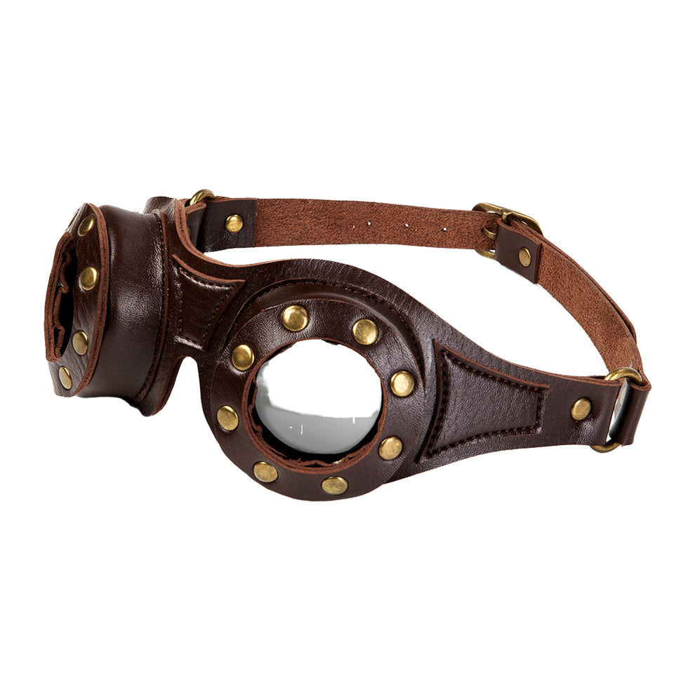 Steampunk - Googles szemüveg, barna