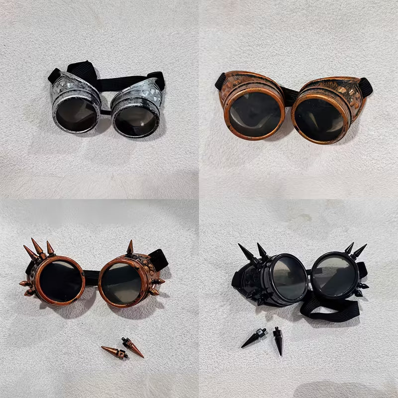 4 darabos Steampunk stílusú dekoratív tükrös készlet