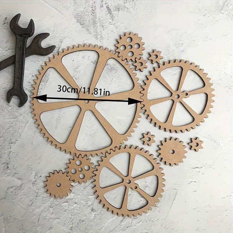 Steampunk - DIY Nagy méretű Forgó Fogaskerekek