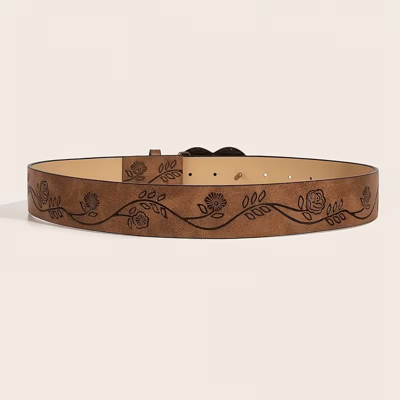 Steampunk - Y2K Szív Mintás Ötvözött Öv