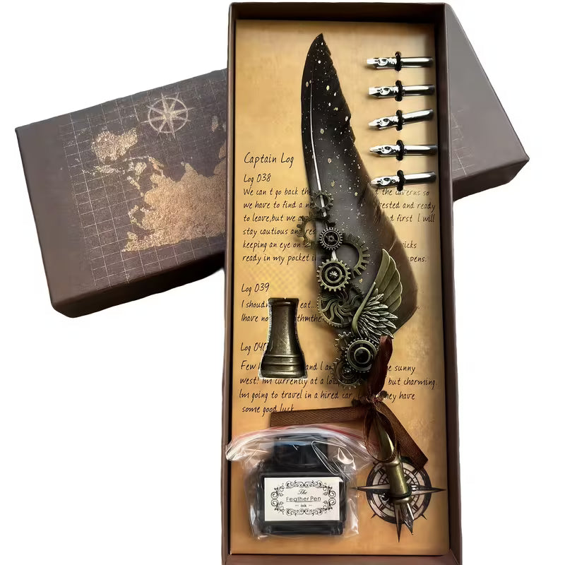 Steampunk - Mechanikus toll rozsdamentes acél cserehegyekkel